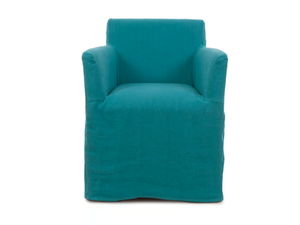 COMODO ORIGINS - Fabric chair with armrests with removable cover _ Crearte Collections